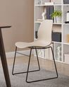 Set of 4 Dining Chairs Beige PANORA_873626