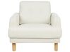Conjunto de sofás com 4 lugares em tecido branco creme TUVE_911603