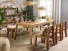 6 Seater Acacia Wood Garden Dining Set Table Bench and Chairs LIVORNO_796754