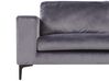3 Seater Velvet Sofa Dark Grey VADSTENA _771389