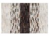 Tæppe 140 x 200 cm brun/beige læder SINNELI_756736