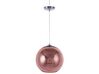 Lampadario sferico in vetro oro rosa ASARO_700664