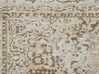 Teppich Baumwolle beige 140 x 200 cm orientalisches Muster Kurzflor ALMUS_892190