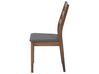 Divatos étkezőszék szett egy asztallal és négy székkel barna és szürke színben 118 cm MODESTO_696621