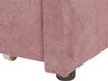 Tagesbett Polsterbezug rosa mit Bettkasten 90 x 200 cm VITTEL_876410
