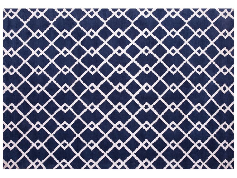 Modrý geometrický koberec 160x230 cm SERRES_688012