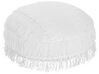 Pouf in cotone bianco 50 x 50 cm OULAD_830743