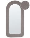 Buklé nástenné zrkadlo 60 x 120 cm sivobéžové CERVON_914822