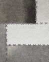 Dywan patchwork skórzany brązowoszary 160 x 230 cm PERVARI_764754
