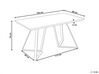 Jedálenský stôl 140 x 80 cm svetlé drevo/čierna UPTON_850681