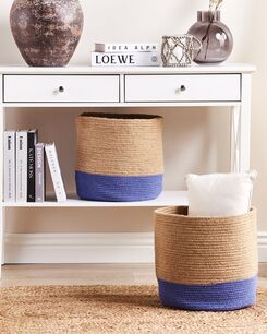 Juuttikori beige/violetti 2 kpl BULANIK Juuttikori beige/violetti 2 kpl BULANIK