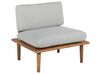 2 Seater Acacia Wood Garden Sofa Set Grey FRASCATI_718957