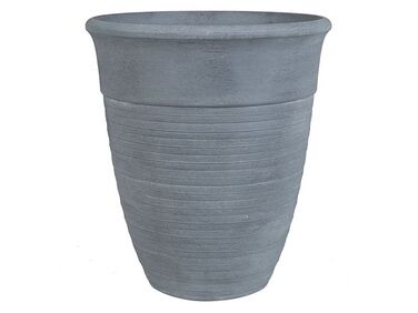 Vaso para plantas em pedra cinzenta 43 x 43 x 49 cm KATALIMA