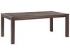 Záhradný stôl z eukalyptového dreva 180 x 100 cm tmavé drevo TUSCANIA_806720
