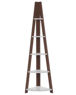 Kulmahylly 4 hyllyä tumma puu/valkoinen MOBILE SOLO Kulmahylly 4 hyllyä tumma puu/valkoinen MOBILE SOLO