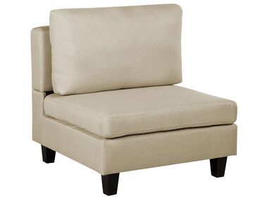 Module fauteuil en tissu beige pour canapé FEVIK