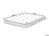 EU Super King Size Pocket Spring Mattress with Removable Cover Medium LUXUS_788202