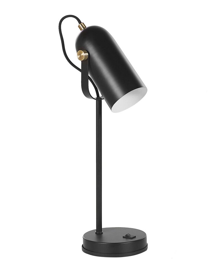 Metal Desk Lamp Black TYRIA_772251