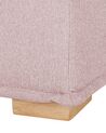 Sofá de poliéster rosa/madera clara TIBRO_810923