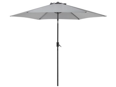 Parasol de jardin gris foncé ⌀ 270 cm VARESE