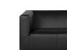 3-istuttava sohva keinonahkainen musta FLORO_738486