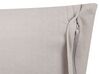 Almofada com bordado em algodão em cinzento e creme 35 x 55 cm OCIMUM_839028