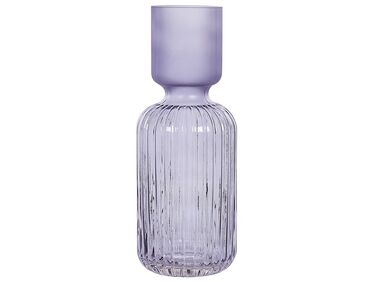 Vase en verre 31 cm violet TRAGANA