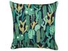 Set of 2 Outdoor Cushions Cactus Pattern 45 x 45 cm Green BUSSANA_881383