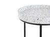 Lot de 3 tables basses effet granite gris/blanc/jaune TEXON_791130