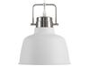 Bílá a stříbrná stropní lampa NARMADA_688440