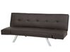 Faux Leather Sofa Bed Brown BRISTOL II_742955