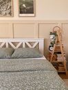 Dřevěná bílá postel 140 x200 cm TANNAY_822798