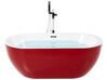 Fritstående badekar rød oval 150 x 75 cm NEVIS_828273