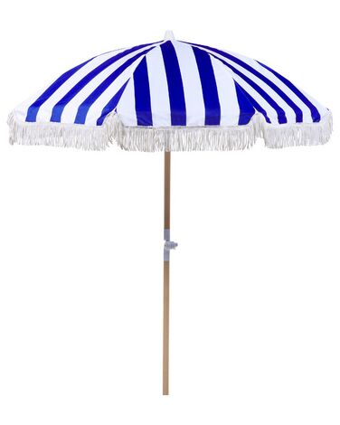 Aurinkovarjo sininen/valkoinen ⌀ 150 cm MONDELLO