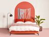 Łóżko welurowe 160 x 200 cm pomarańczowe MELLE_863865