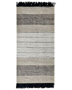 Matto villa beige/musta 80 x 150 cm YAZLIK