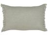 Set of 2 Linen Cushions 30 x 45 cm Light Grey SASSAFRAS_906658