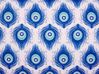 Tuinkussen set van 2 pauw blauw/roze 40 x 60 cm CERIANA_880883
