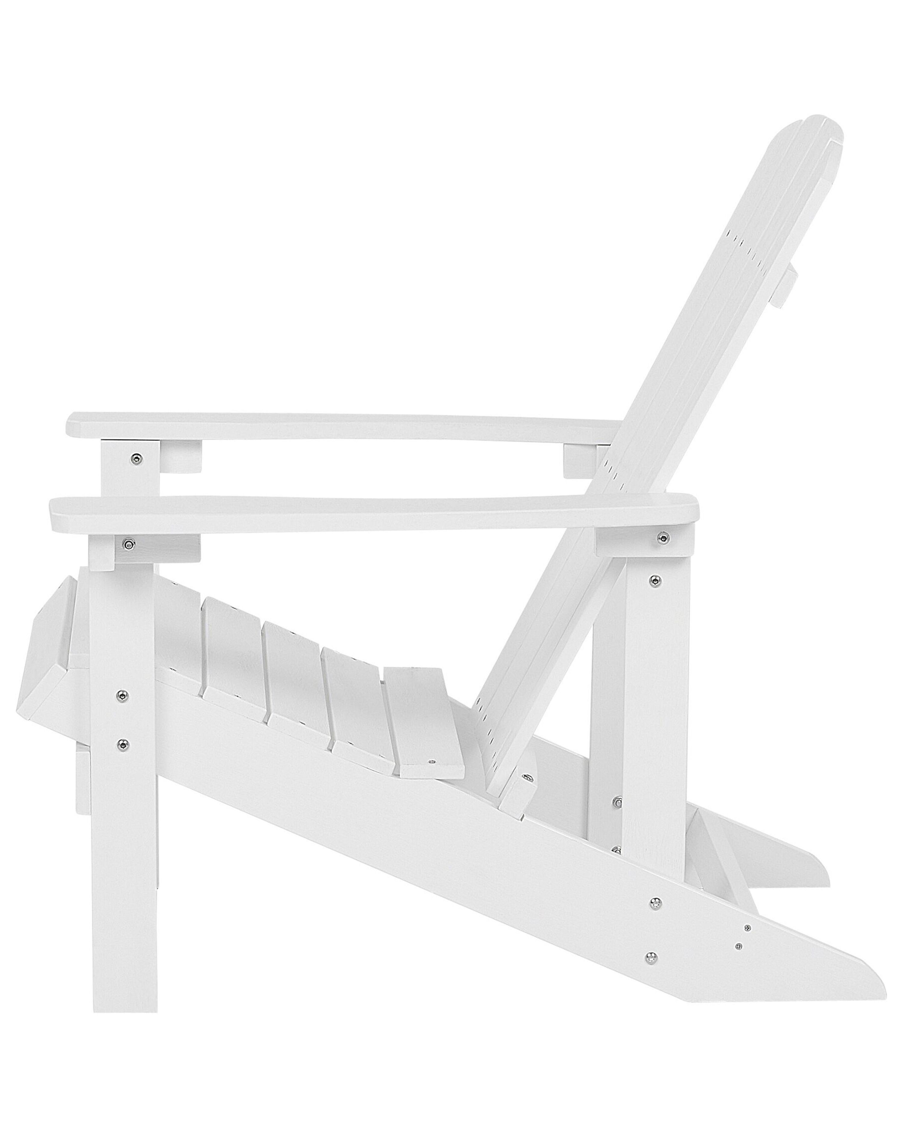 Krzesło ogrodowe białe ADIRONDACK