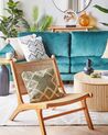 Wooden Chair with Rattan Braid Light Wood MIDDLETOWN_862411