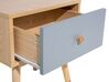 1 Drawer Bedside Table Light Wood ARVADA _693030