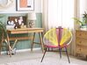 PE Rattan Accent Chair Multicolour Yellow ACAPULCO_815684
