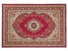 Teppich rot 140 x 200 cm Kurzflor KARAMAN_716900