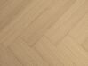 Table de salle à manger bois clair et noir 180 x 90 cm IVORIE_837817