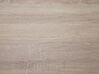 Escritorio madera clara/blanco/negro 100 x 50 cm CALVIN_710716