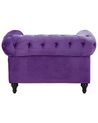 Velvet Armchair Purple CHESTERFIELD_705687