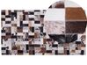 Tæppe 80x150 cm brun/beige læder CESME_211631