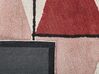 Teppich Baumwolle 140 x 200 cm mehrfarbig geometrisches Muster Kurzflor PURNIA_816995