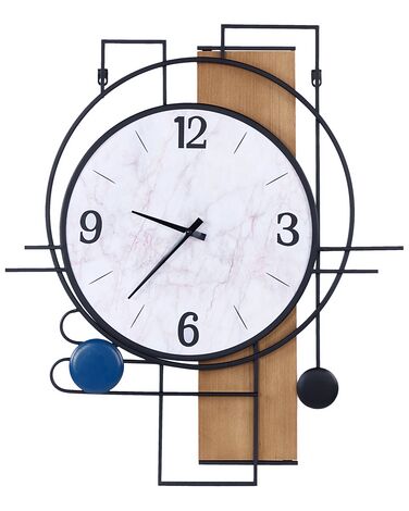 Zegar ścienny 60 x 70 cm wielokolorowy TAVEL