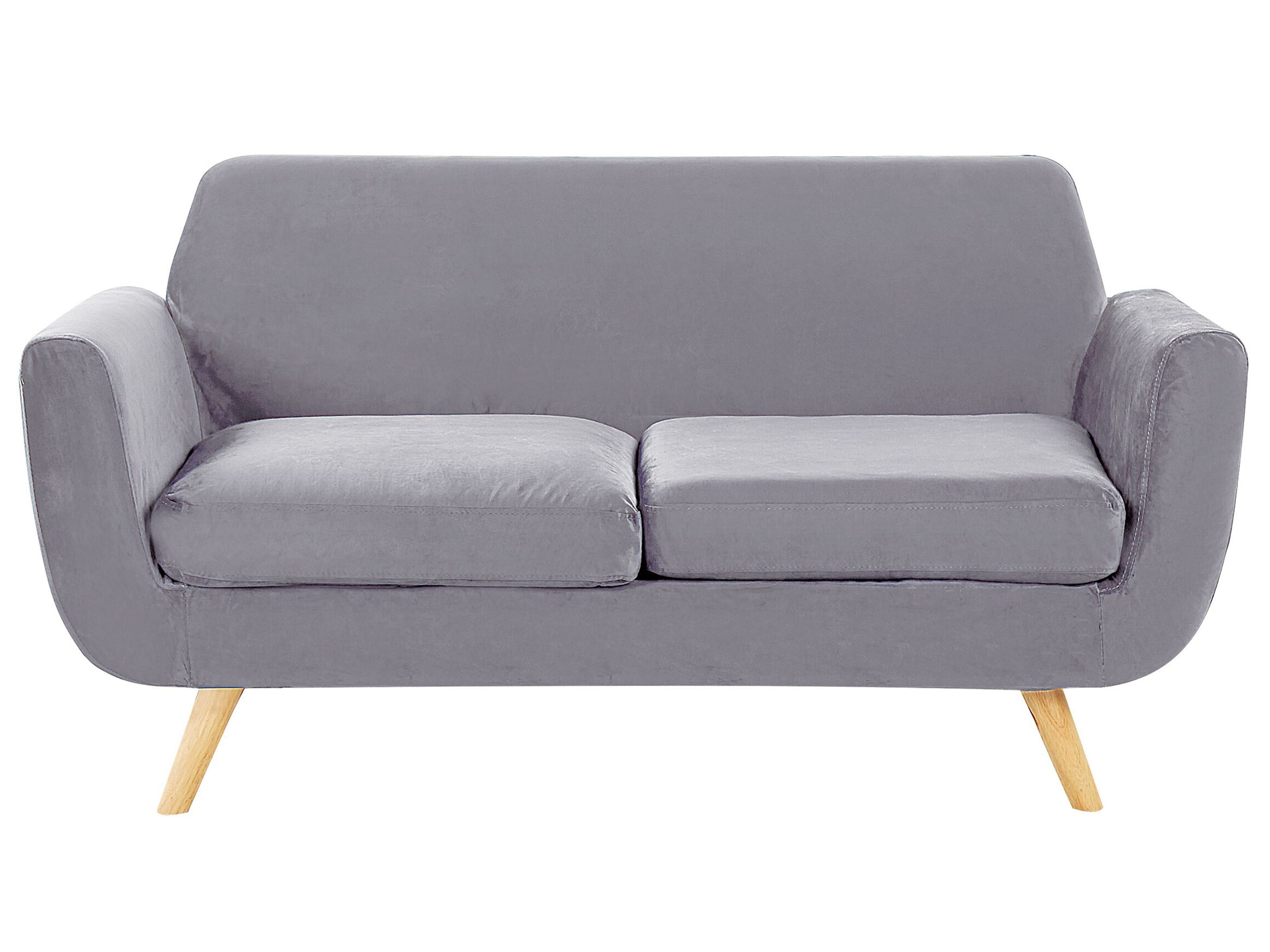 Small grey velvet sofa clearance